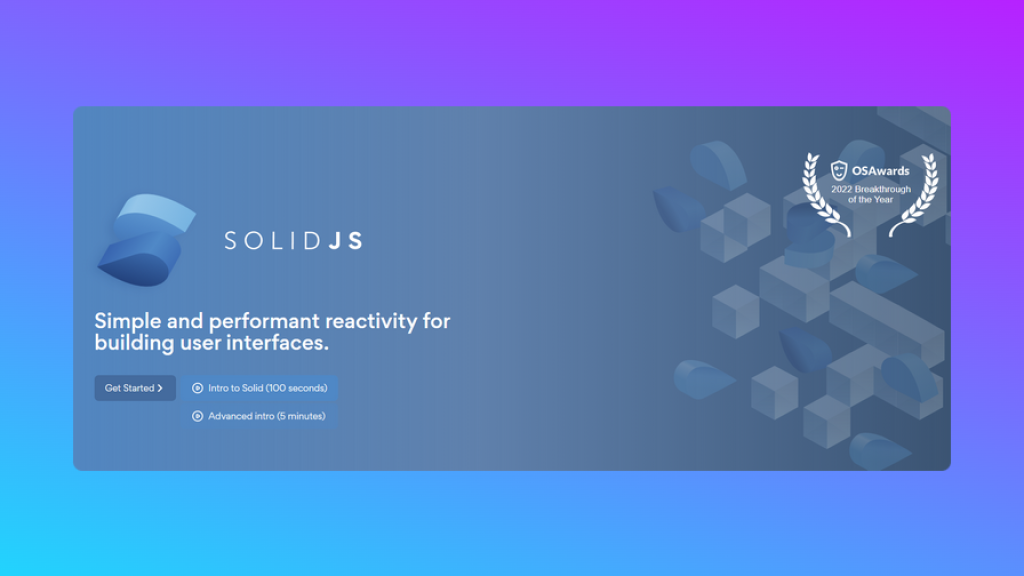 Solid.js: простая и производительная реактивность для создания пользовательских интерфейсов.